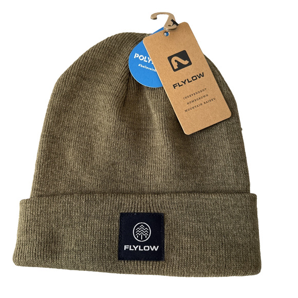 Flylow NWT Capers Green Knit Longshoreman Unisex Beanie OSFM Skater Ski Winter - Picture 1 of 8